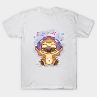 Sloth music lover T-Shirt